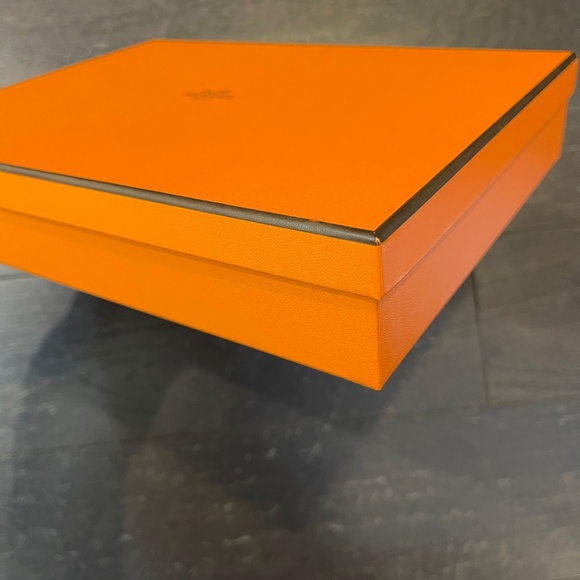 Hermes empty plate tray empty box with ribbon  storage decoration - Picture 3 of 9